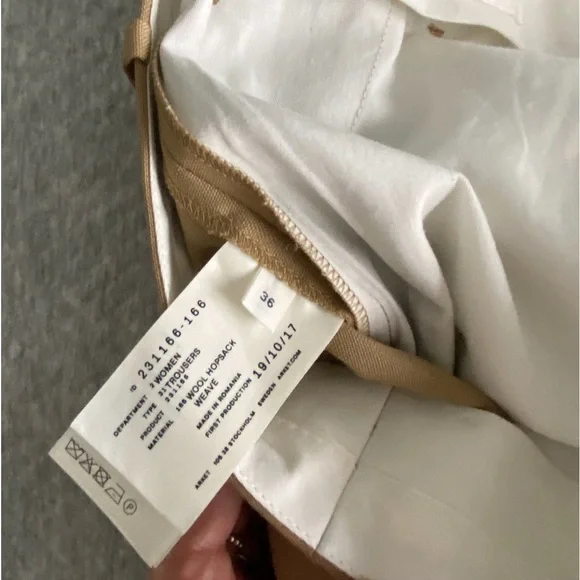 Like New Arket wool pants trousers size 36 (US size XS/S) - Picture 10 of 11